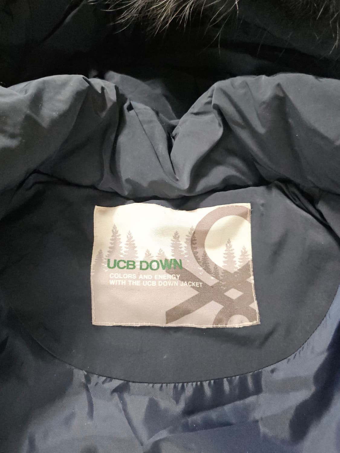 베네통코리아 네이비 구스다운패딩 42 상품이미지7