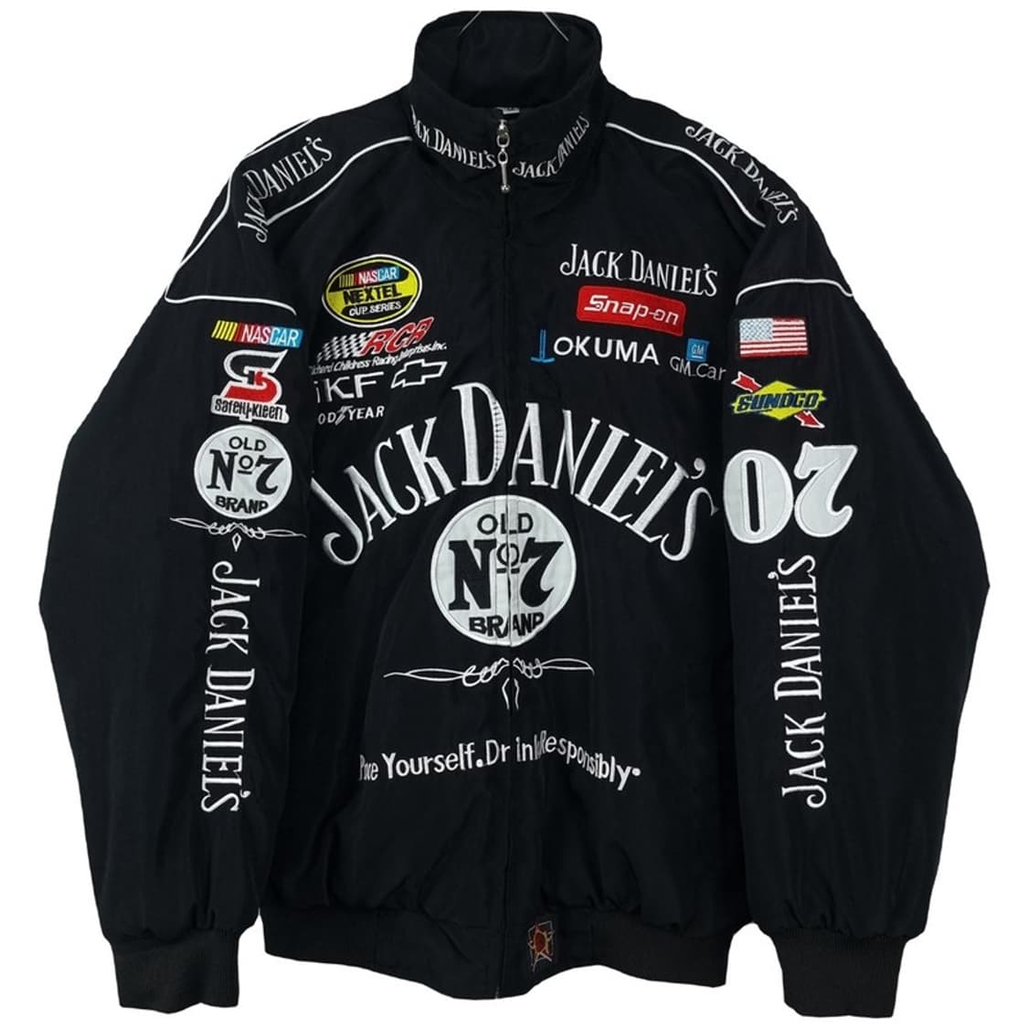[제프해밀턴] 잭다니엘 빈티지 레이싱 자켓 블랙 M18704 상품이미지2