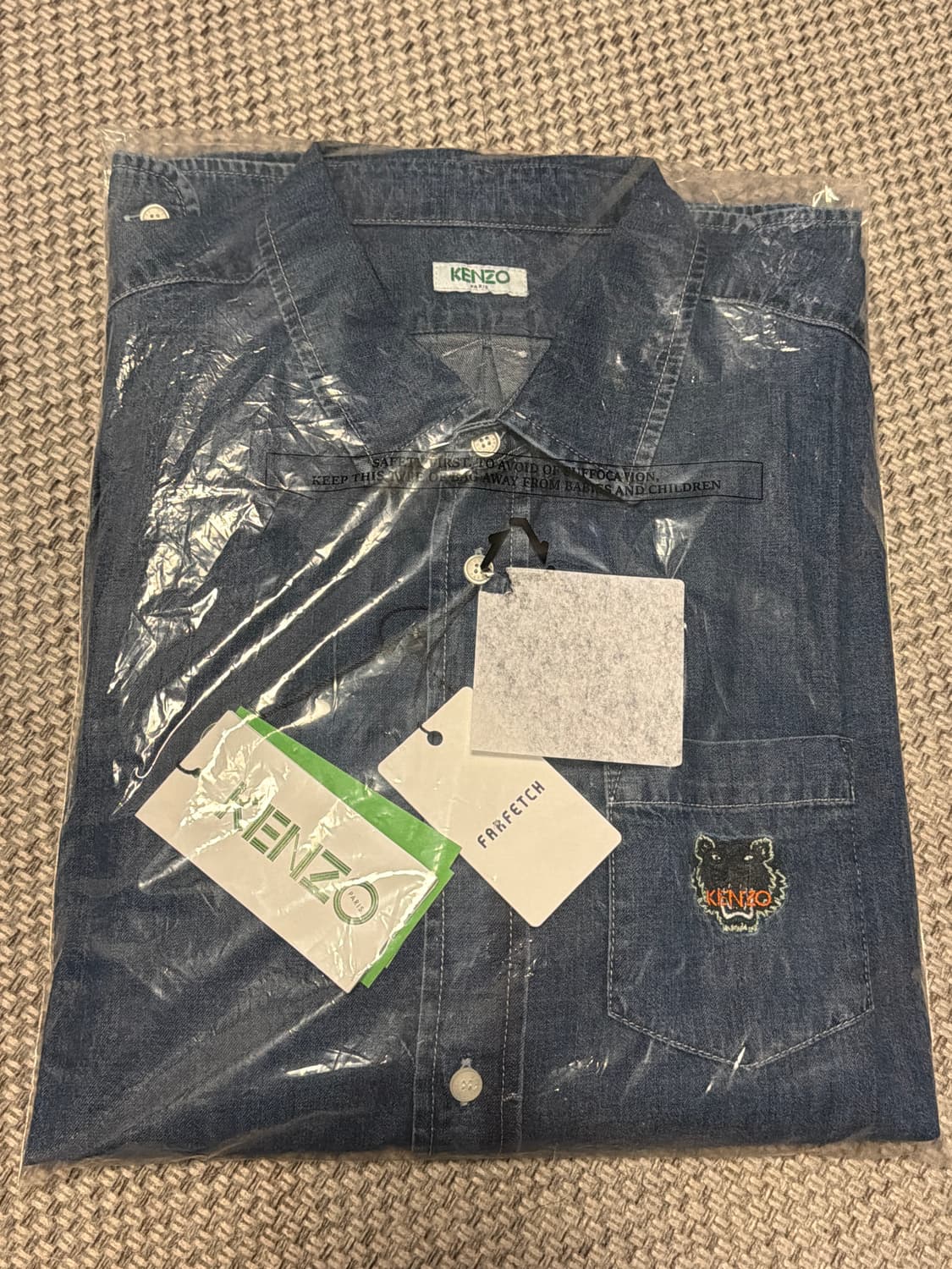 Kenzo 미니 타이거 데님셔츠 상품이미지3