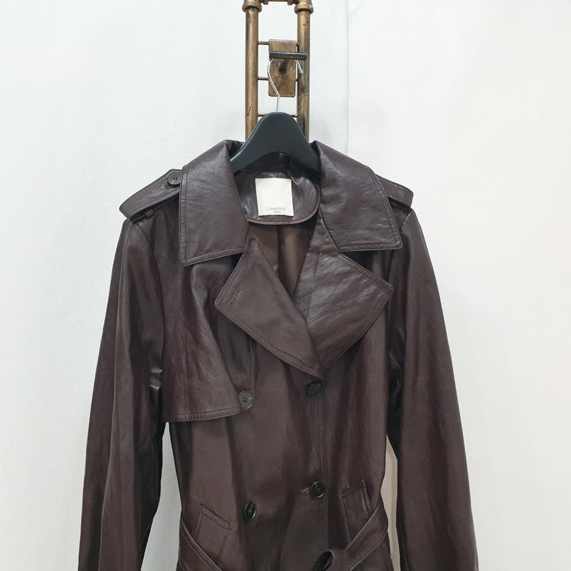 Celebshop 셀렙샵 인조가죽 트렌치코트 88 상품이미지2