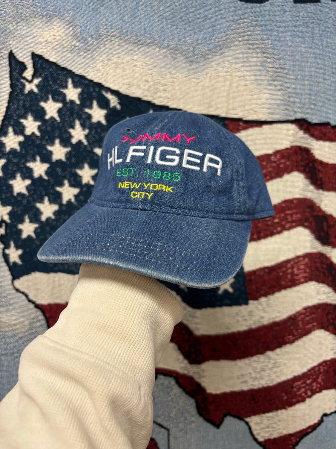 타미힐피거 데님 볼캡 상품이미지2