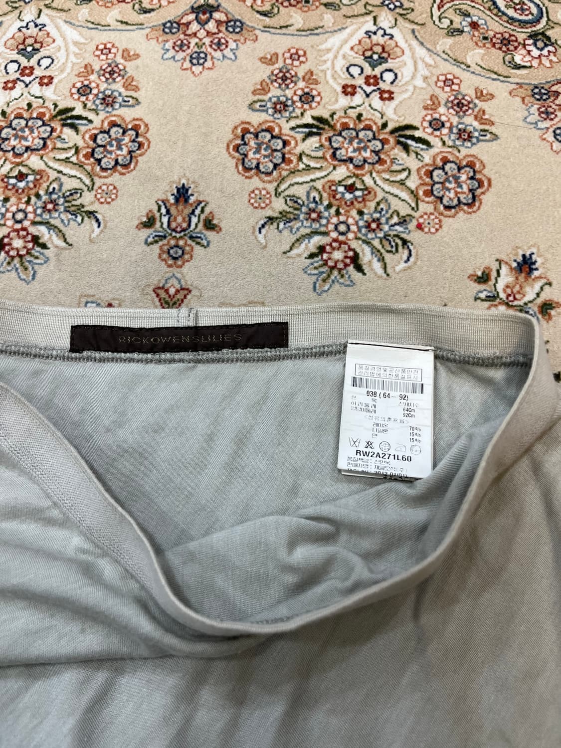 릭오웬스 릴리스 12ss 밴딩 나스카 스커트 상품이미지2