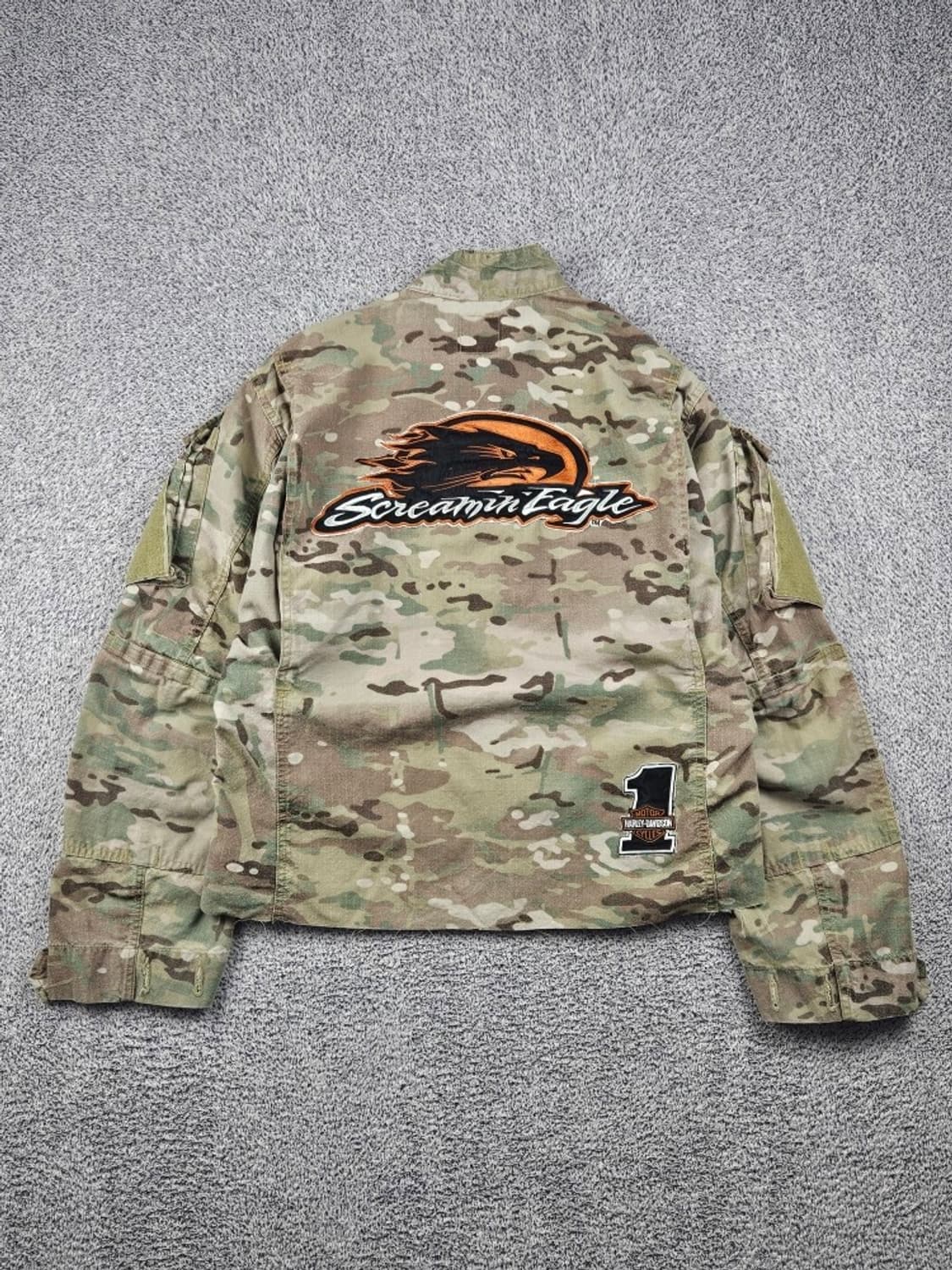 할리데이비슨 X ARMY 컴뱃 헌팅 자켓 커스텀 (M)/ 12636 상품이미지1
