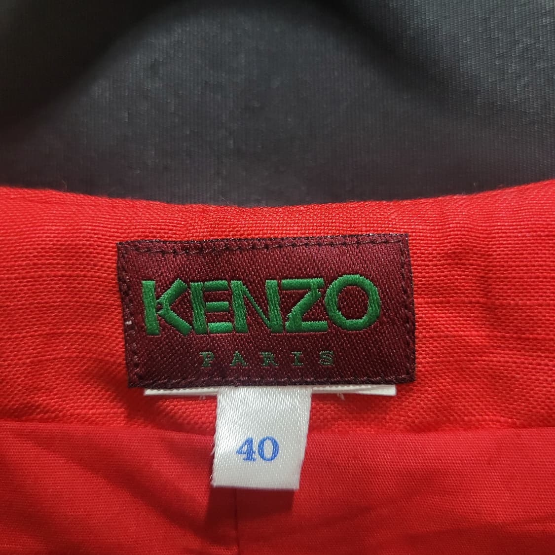 KENZO 겐조 빈티지 레드 린넨 베스트  상품이미지2