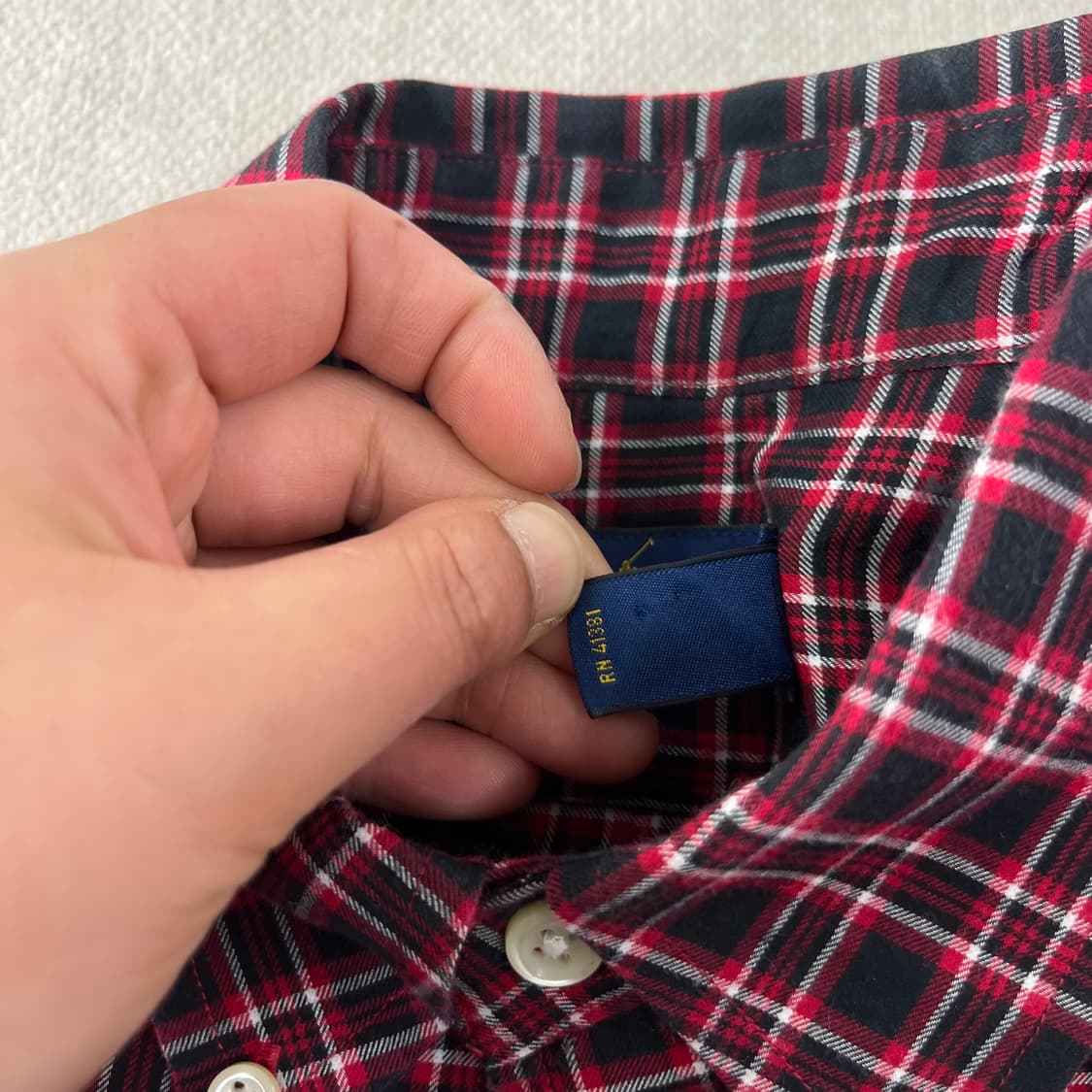 100 폴로랄프로렌 빈티지 체크 코튼 셔츠 상품이미지5