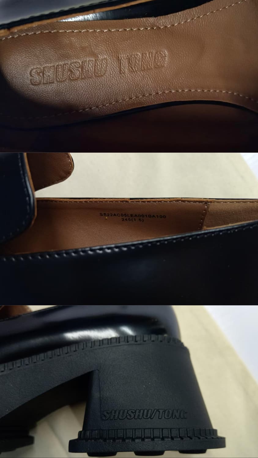 슈슈통 shushutong 리본 로퍼 신발 가죽 부츠 워커 상품이미지6