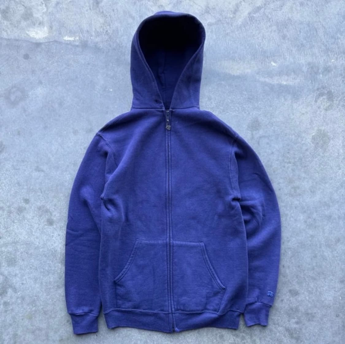 🇺🇸70년대 러셀 애슬래틱 후드집업 네이비퍼플 M 상품이미지1