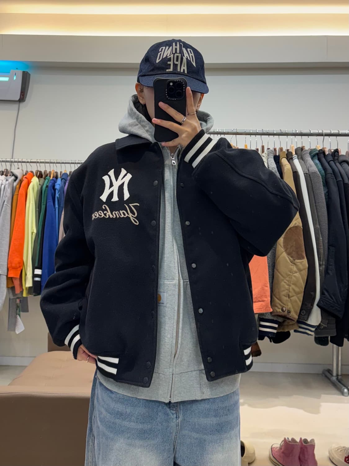 뉴에라 뉴욕 양키스 울 붐버점퍼 상품이미지8