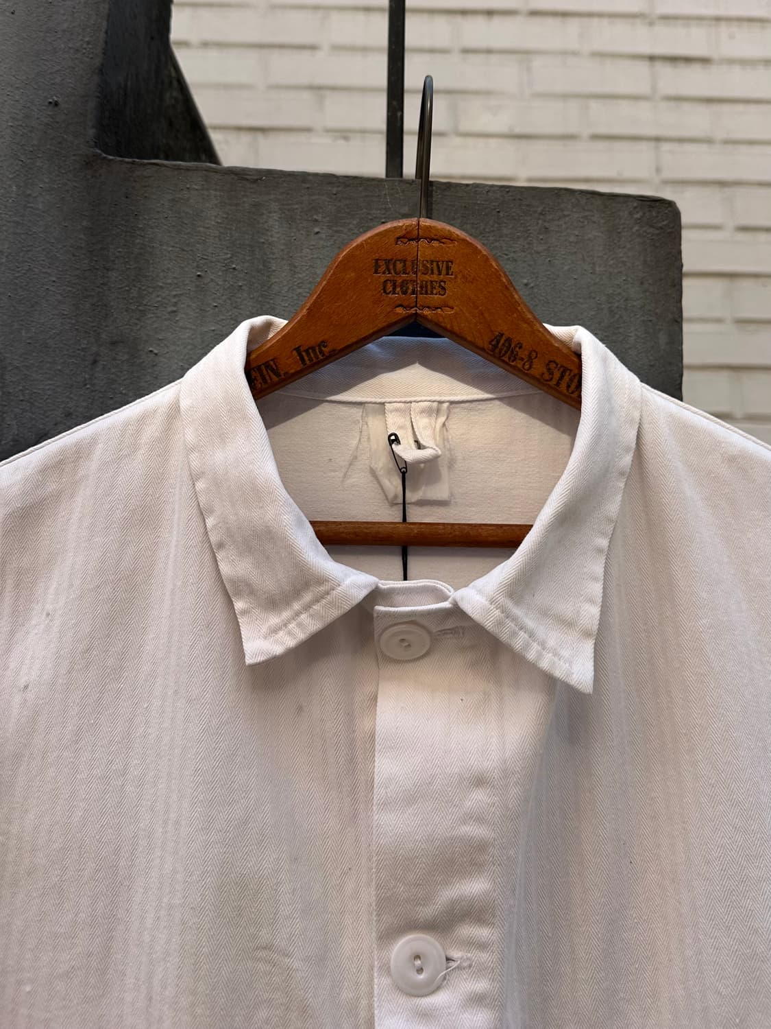 프렌치워크웨어 HBT 화이트 프렌치 워크자켓 상품이미지3