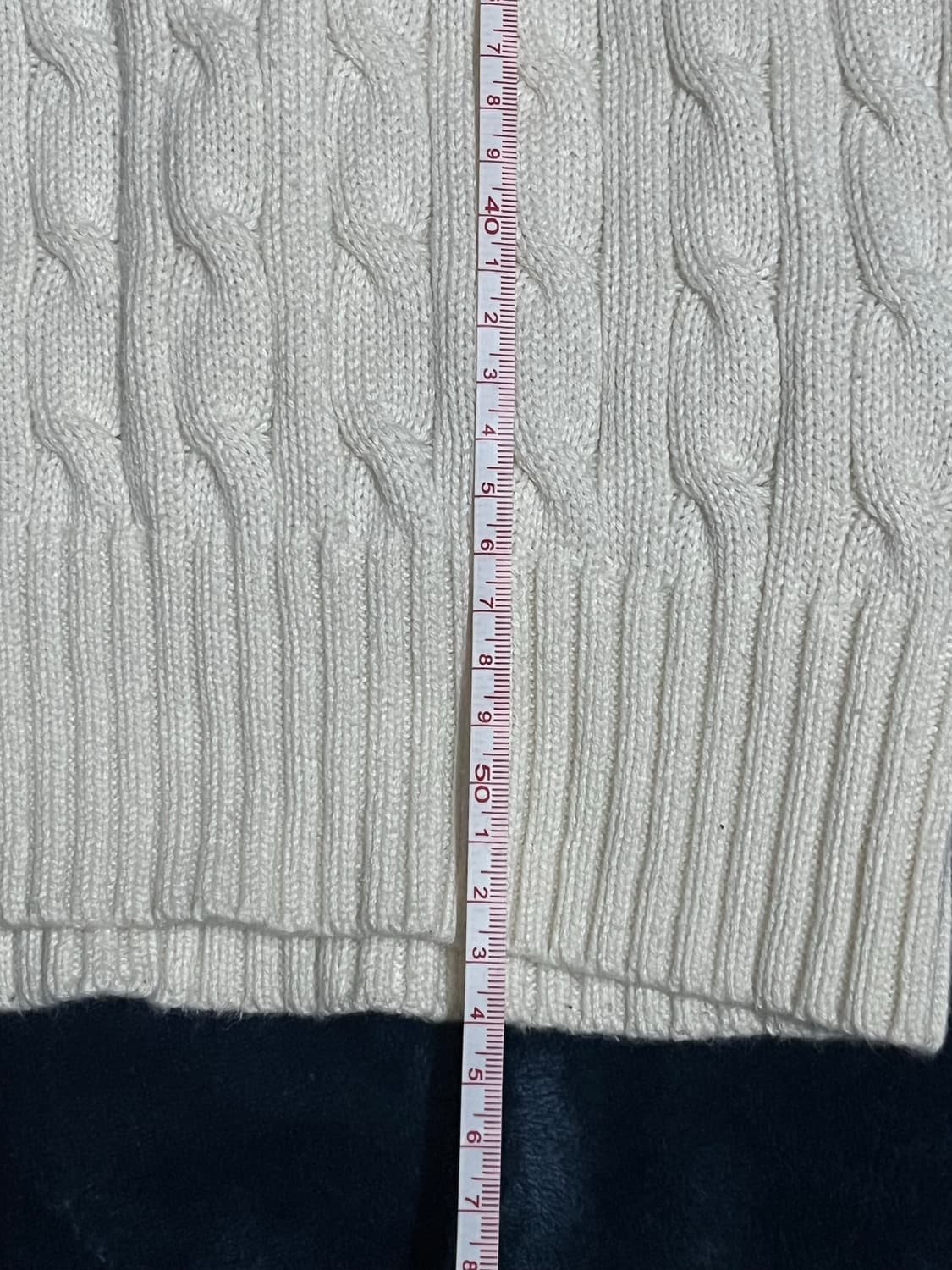 폴로 아이보리 꽈배기 니트🤍 상품이미지3