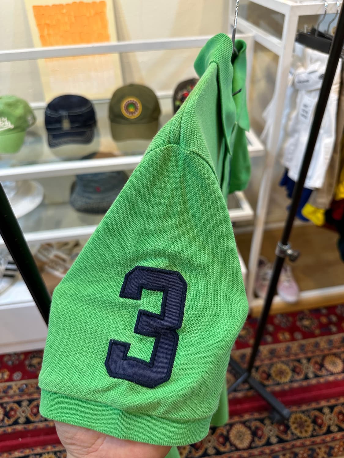 폴로 랄프로렌 빅포니 반팔 카라티 그린 상품이미지3