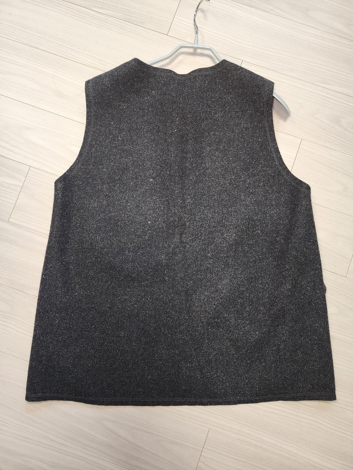 울 혼방 여성 조끼 L 상품이미지6