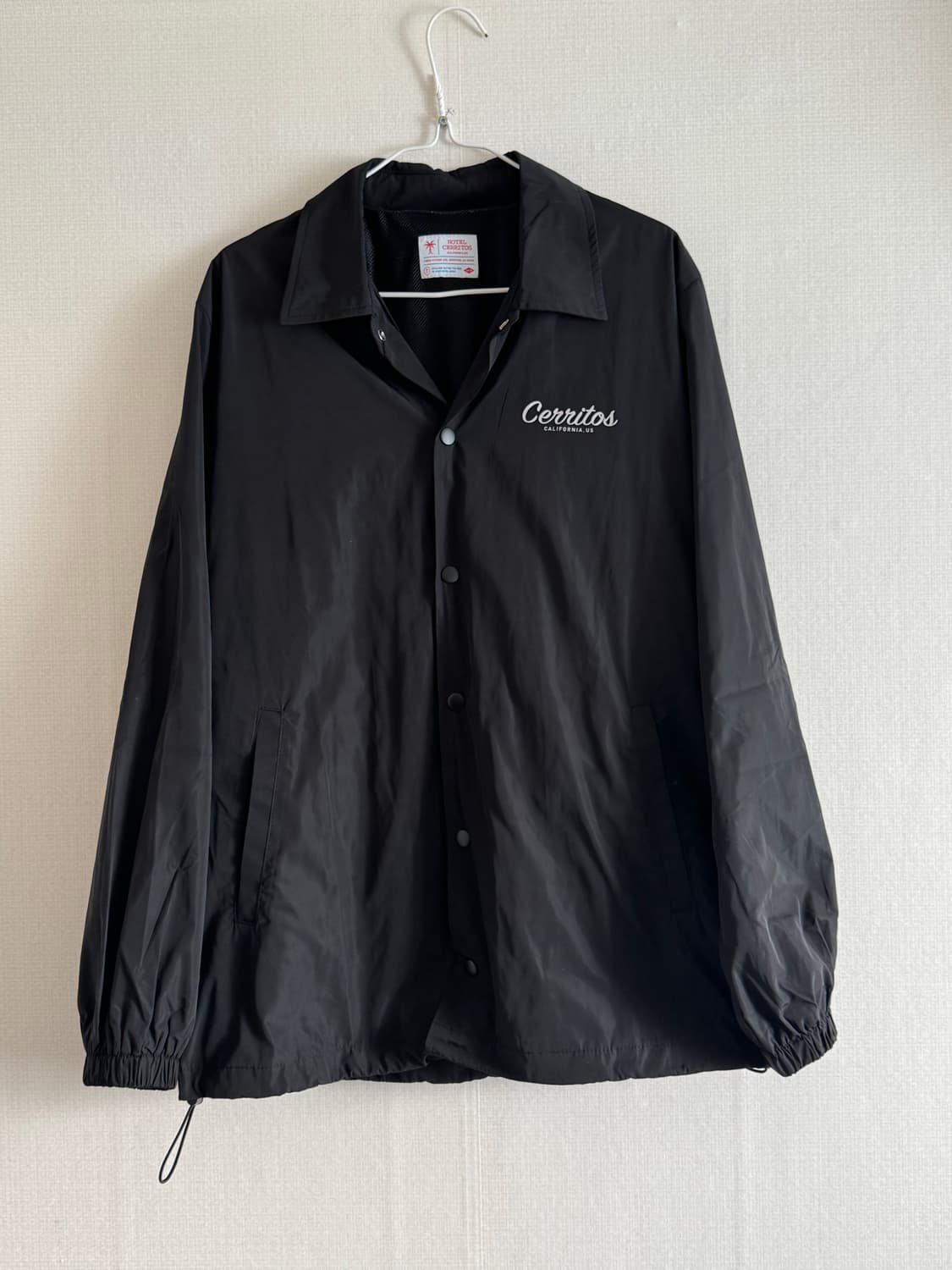 (새상품)Hotel Cerritos 코치자켓 블랙 L 사이즈 상품이미지1