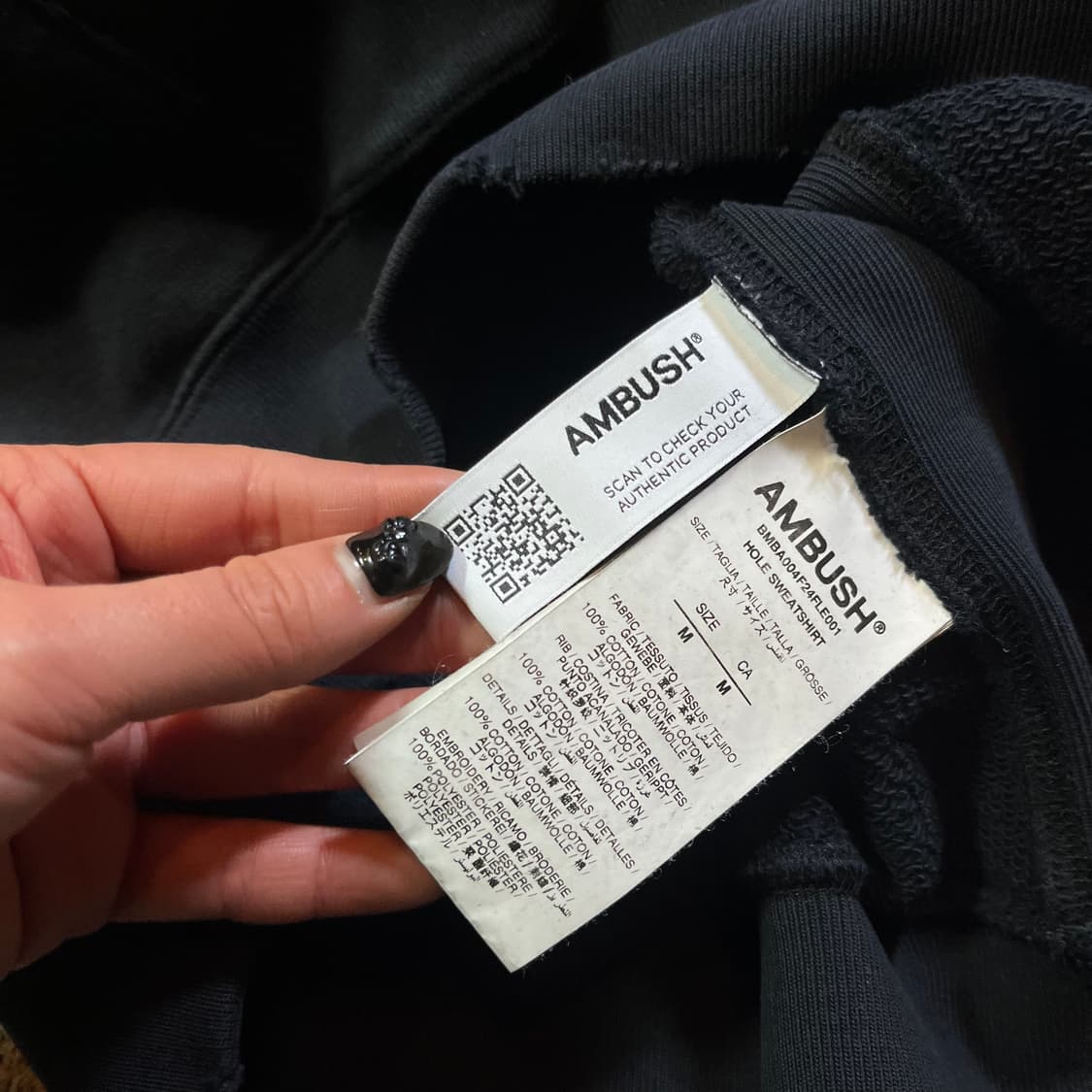 앰부쉬 디스트로이드 홀 맨투맨 상품이미지5