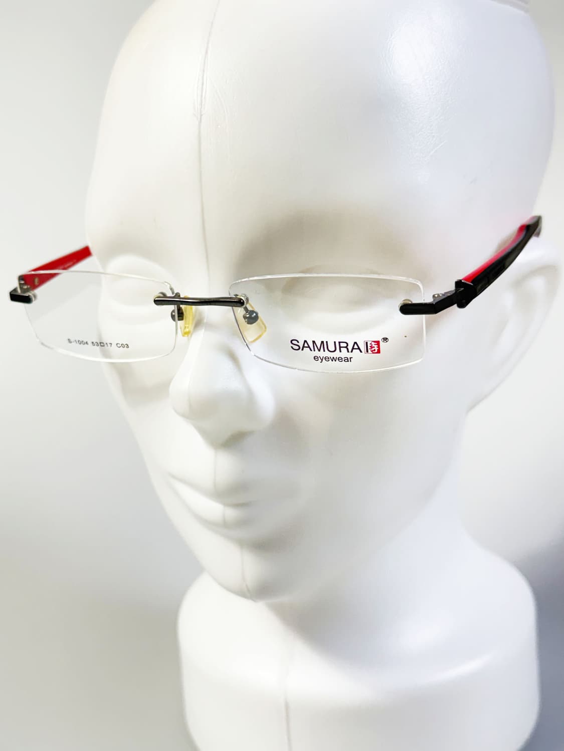 SAMURAI EYEWEAR 무테 스퀘어 티타늄 메탈 빈티지 안경 상품이미지8