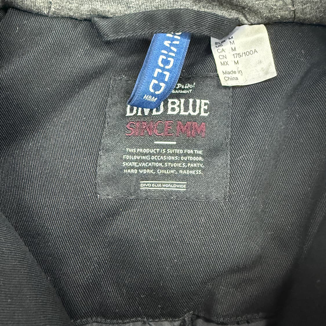 (M)에이치엔앰 H&M 후드 코튼 워크자켓(블랙) 상품이미지2