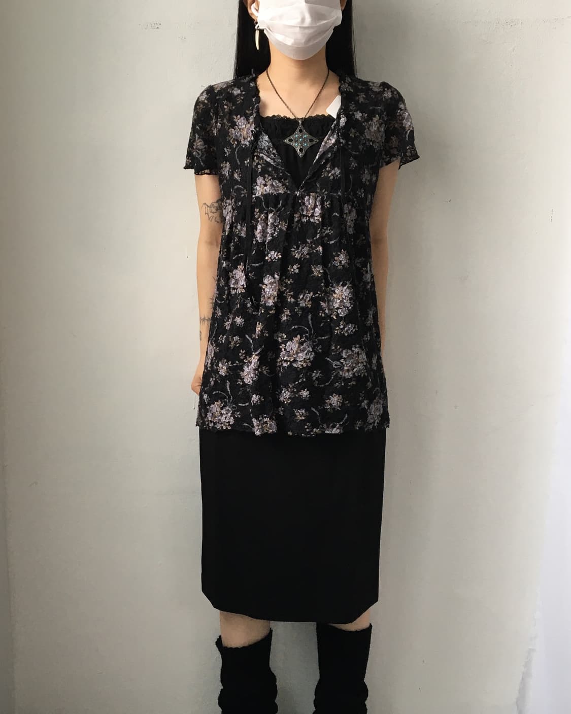 Flower pattern top 상품이미지1