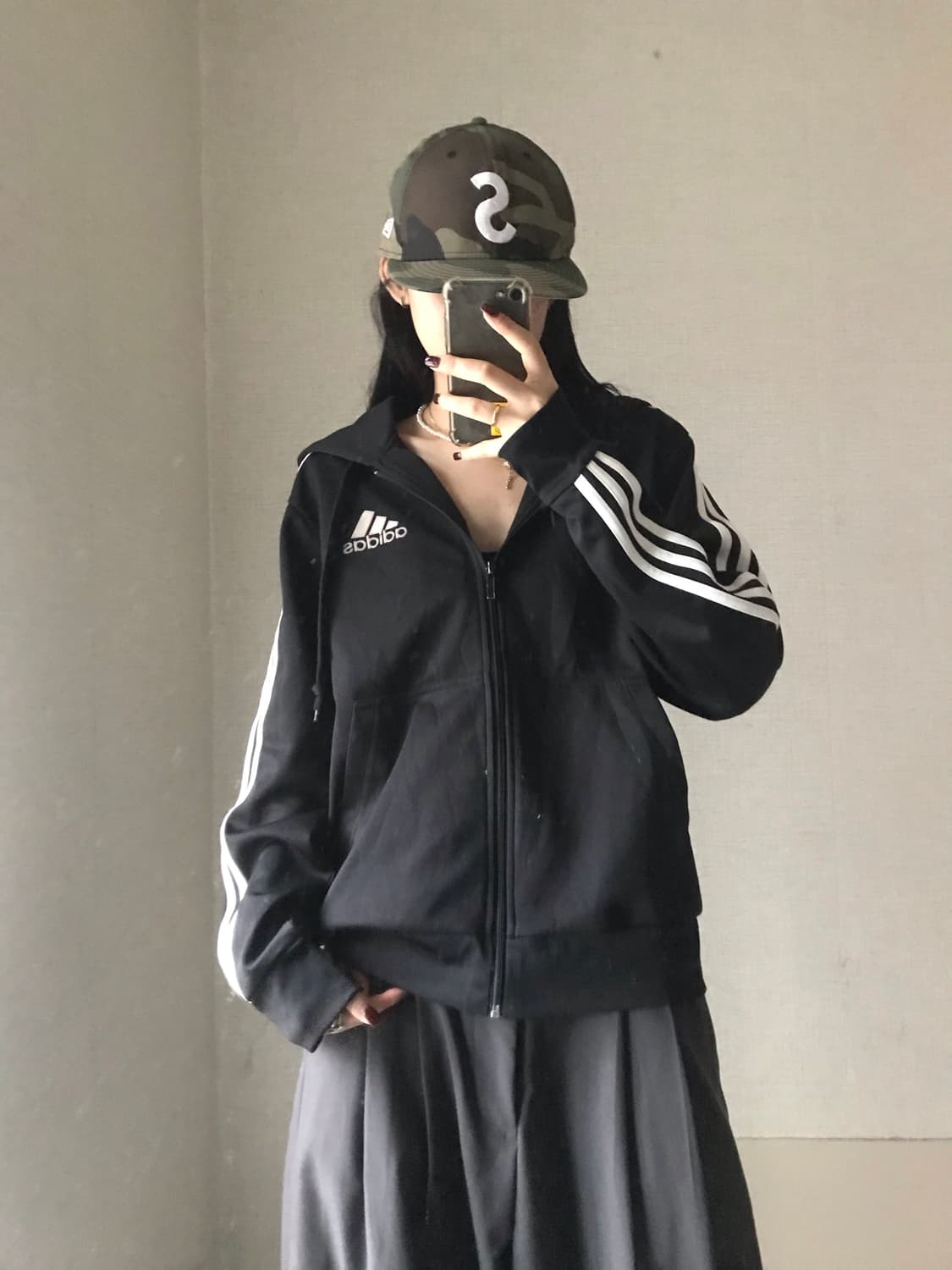 아디다스 블랙00s 후드집업 상품이미지1
