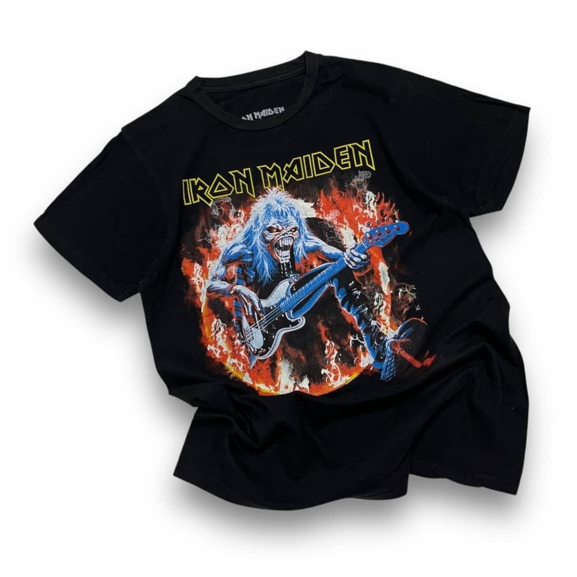 아이언 메이든 2020s 락 밴드 스컬 라이더 다크 반팔티 상품이미지1
