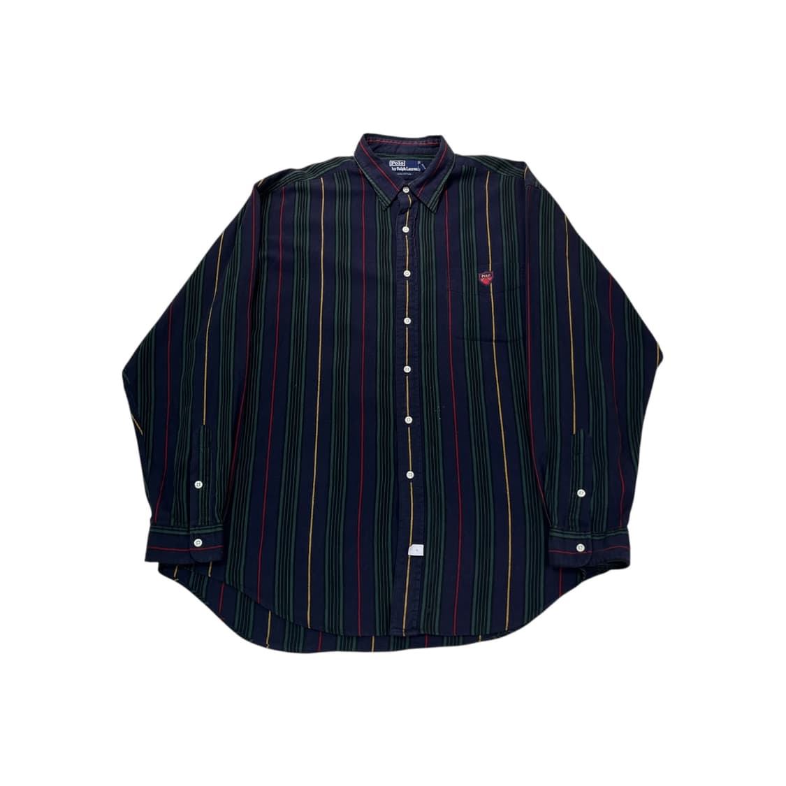 105 폴로 랄프로렌 방패로고 빈티지 스트라이프 셔츠 상품이미지1