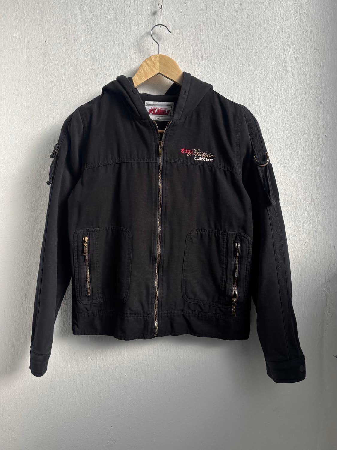 Fubu Black Hood Zip-Up Jacket 상품이미지1