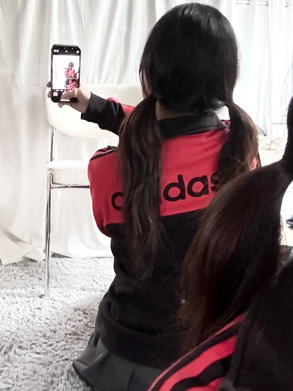 아디다스 빅로고 배색 삼선 코튼져지 상품이미지2