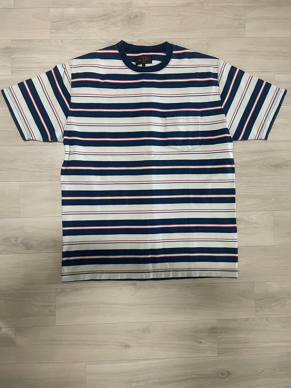 빔즈 플러스 포켓 반팔티 인디고 Xl 상품이미지1