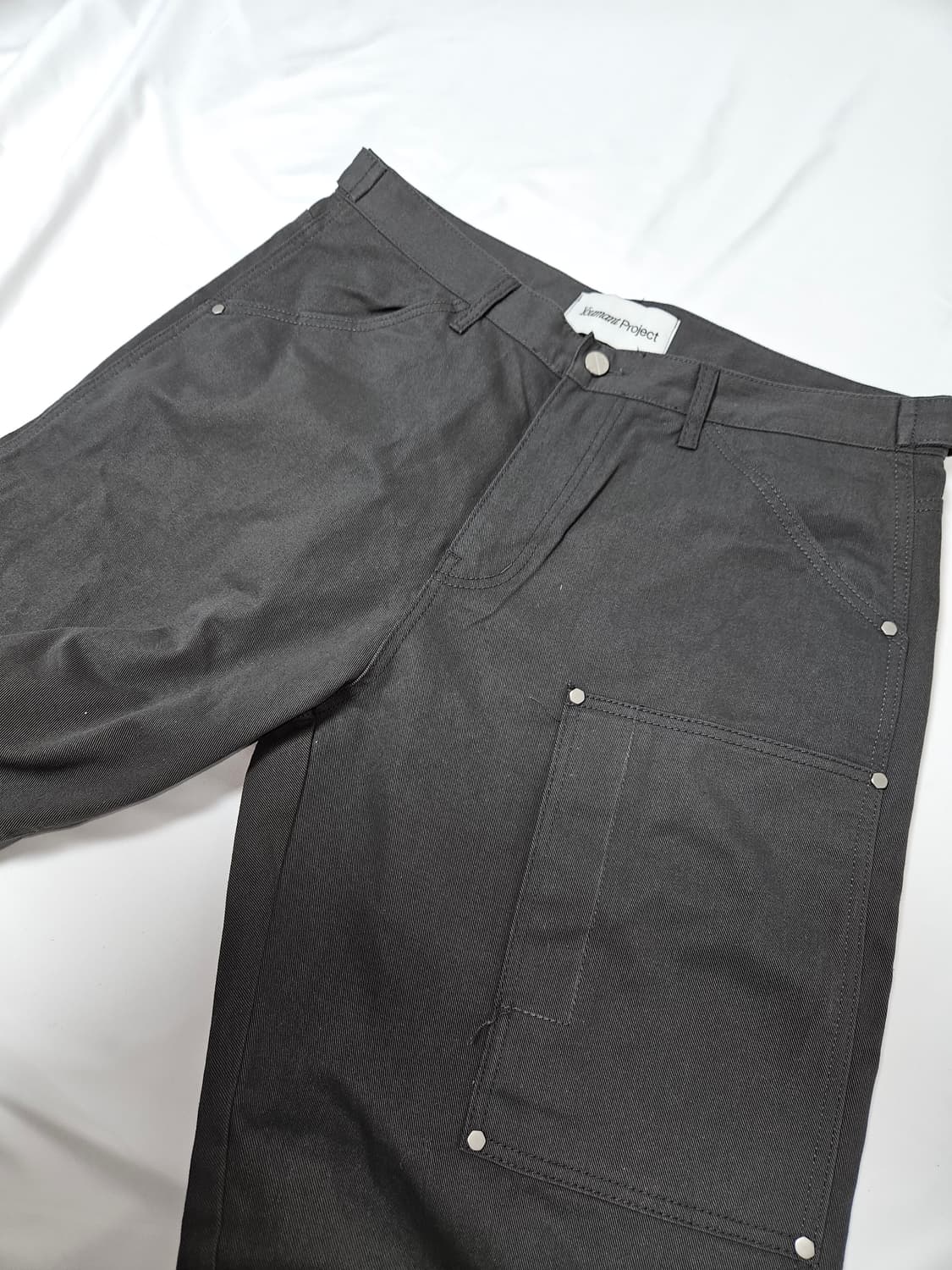 youmant project 유먼트프로젝트 카고 데님팬츠 빈티지그레이 L 상품이미지3