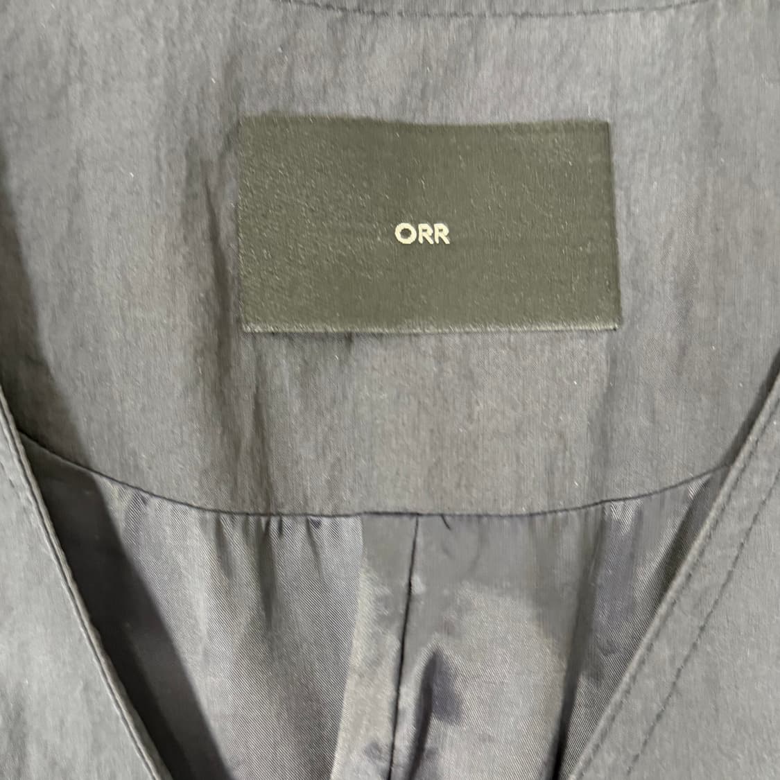 오르(ORR) 래글런 버튼 벨티드 네이비 롱원피스 상품이미지6