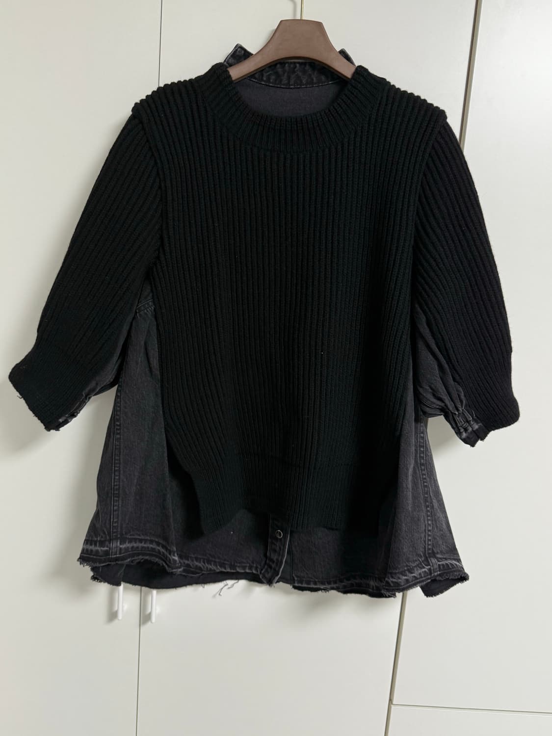 Sacai 사카이 니트 패널 탑 상품이미지1