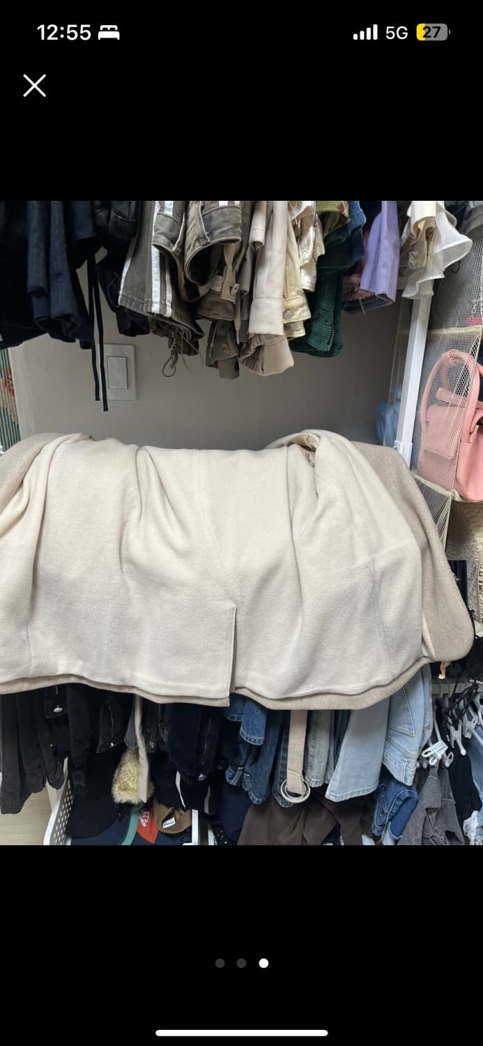 노카라 자켓 아이보리 상품이미지3