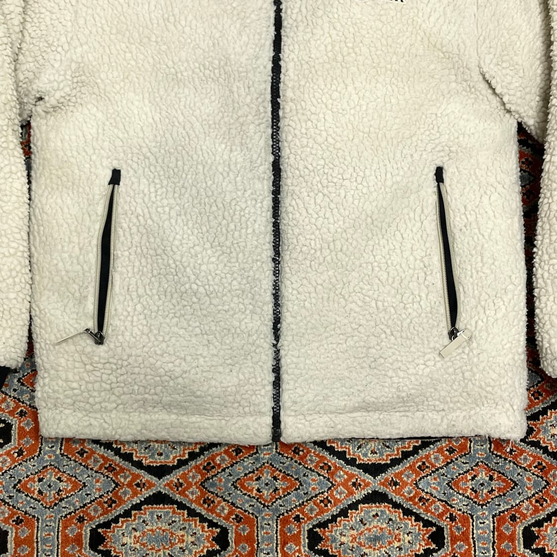 네파 블랙 플리스 리버시블 패딩점퍼 여성S 상품이미지5