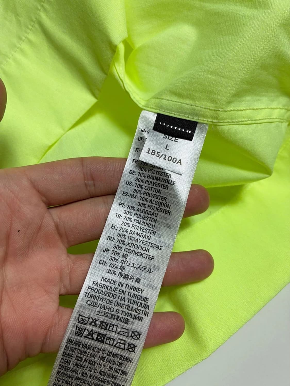 디젤 DIESEL S-FRY-FLUO 네온 반팔 셔츠 R1372 상품이미지7