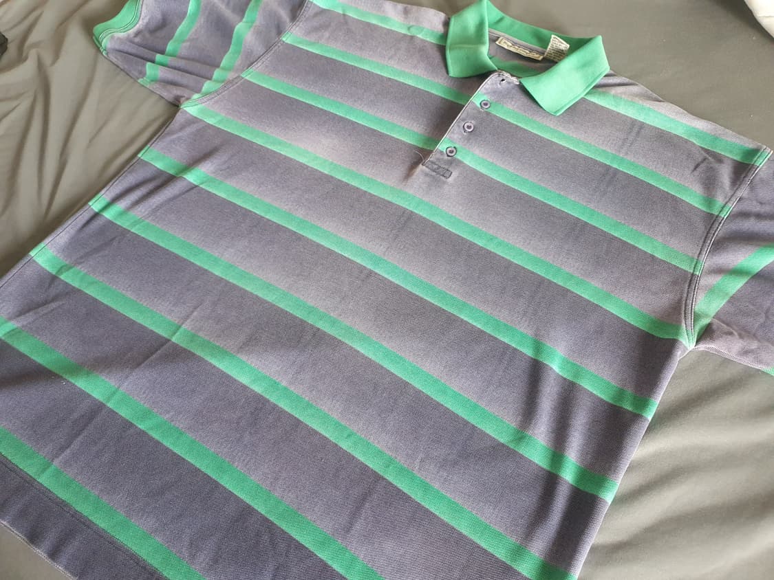 빈티지 스트라이프 폴로셔츠(XL) 상품이미지3