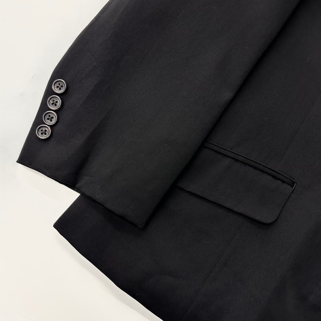 Yohii Yamamoto 요지야마모토 히든 버튼 블랙 상품이미지3