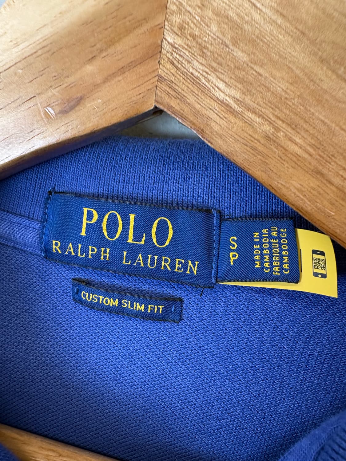 폴로랄프로렌 큐알 인증 반팔 카라티 블루 상품이미지6