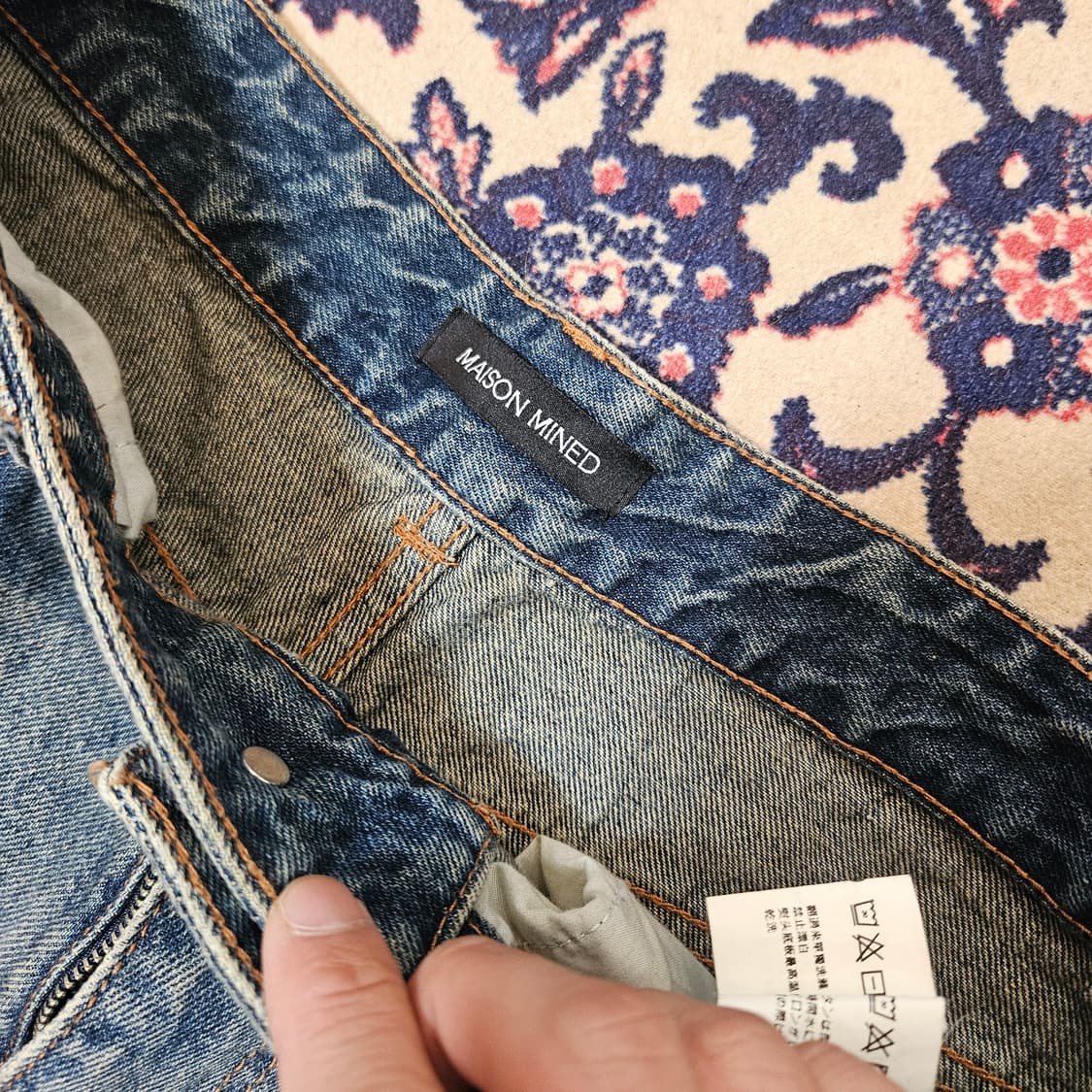 메종미네드 다트 브러쉬 와이드 데님 상품이미지6