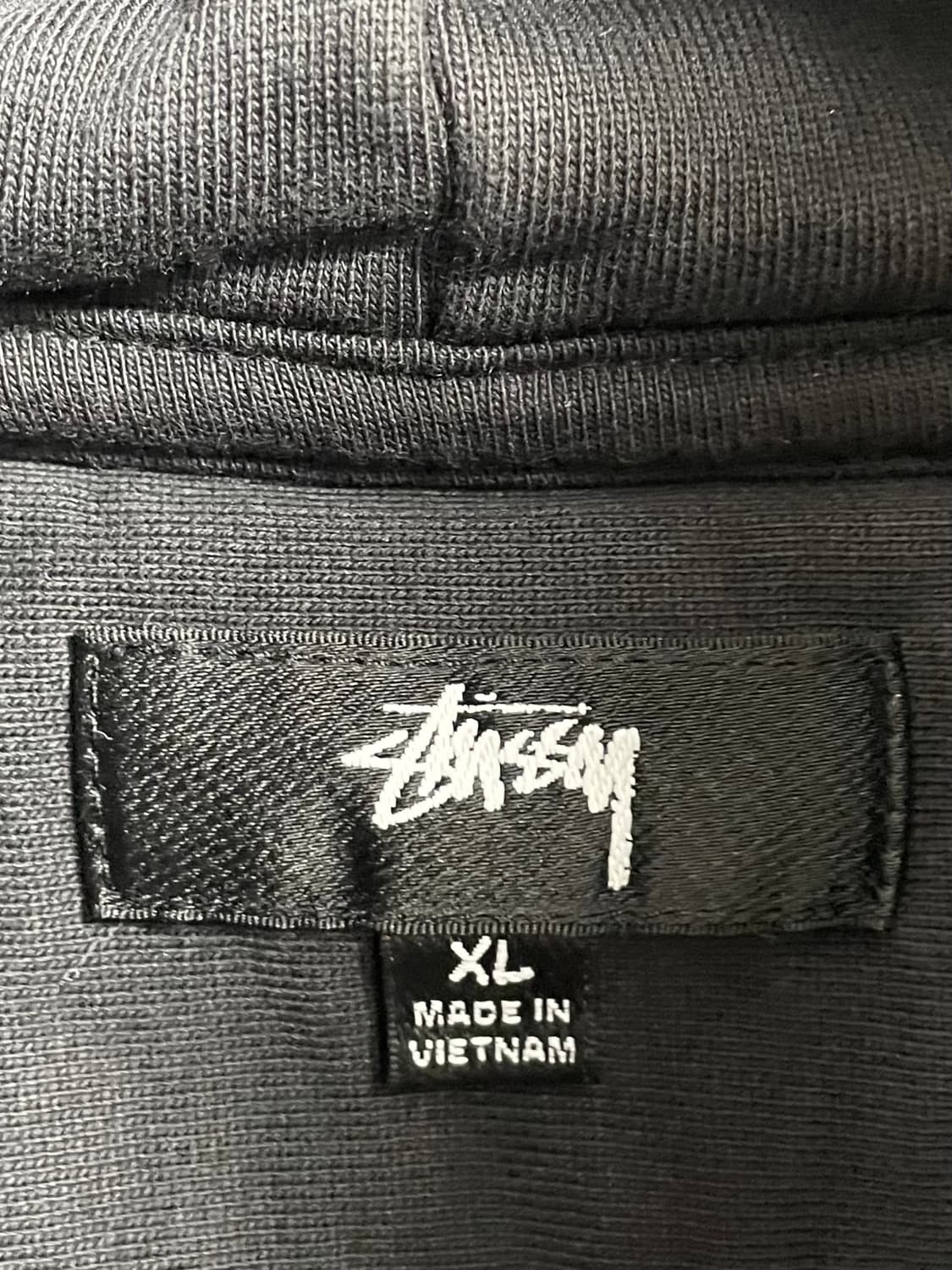 스투시 베이직 스탁로고 블랙 후드티 (on.66) 상품이미지4