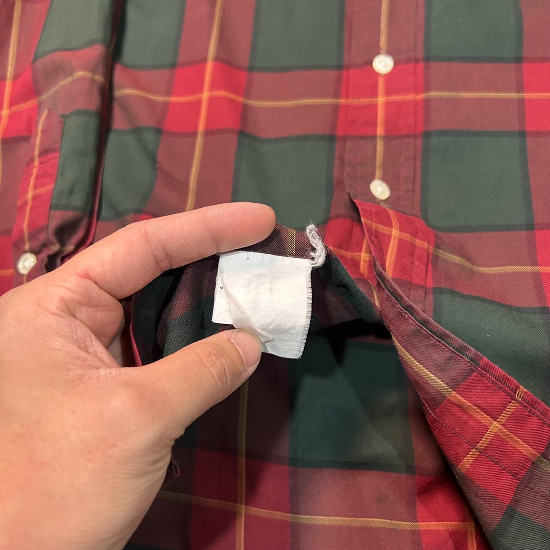 [XL] 폴로 랄프로렌 레드 그린 체크셔츠 상품이미지5