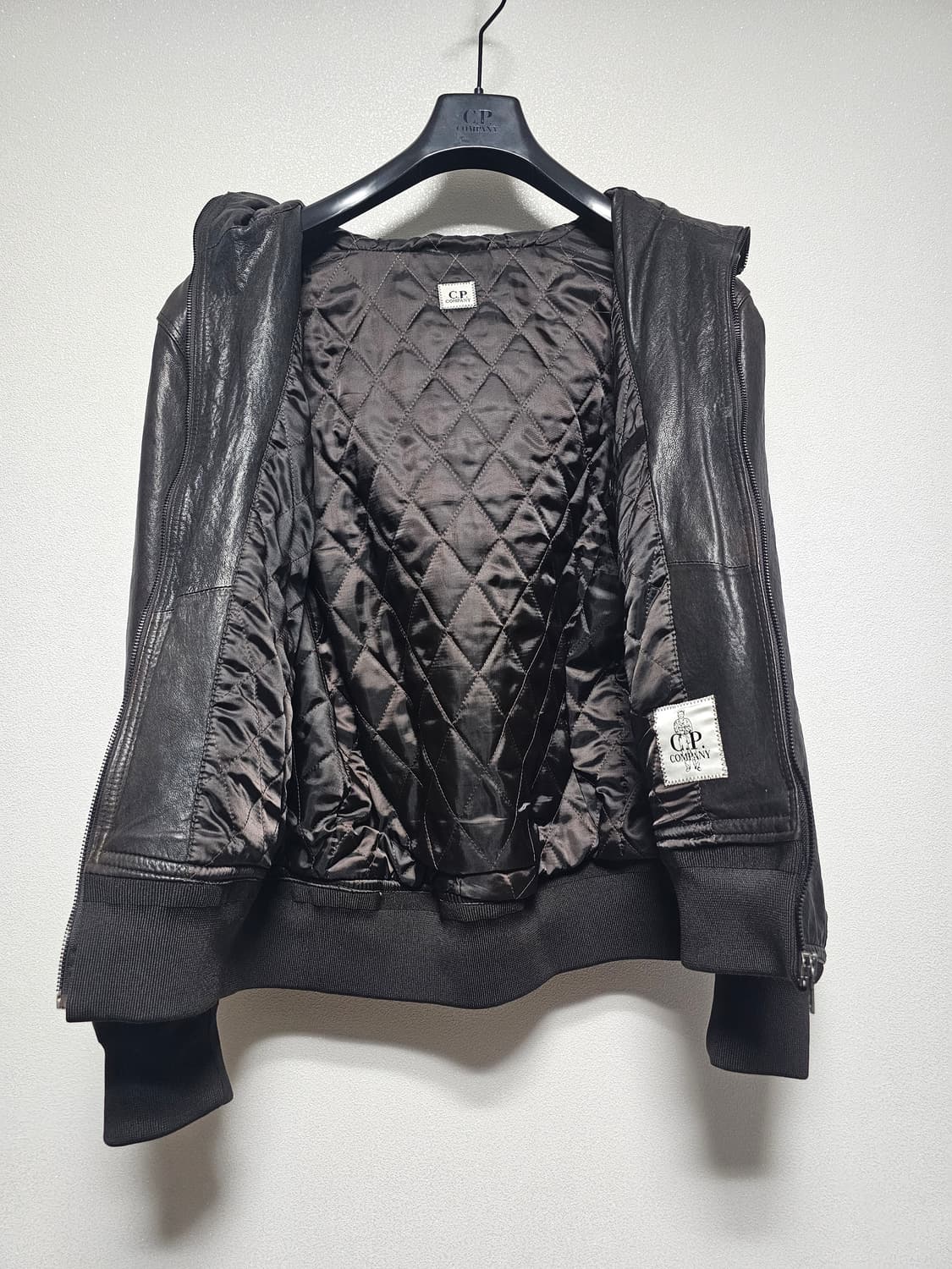 cp컴퍼니 고글 램스킨 레더 자켓 상품이미지7