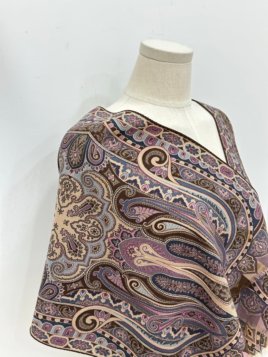 에트로 울 실크 머플러 상품이미지5