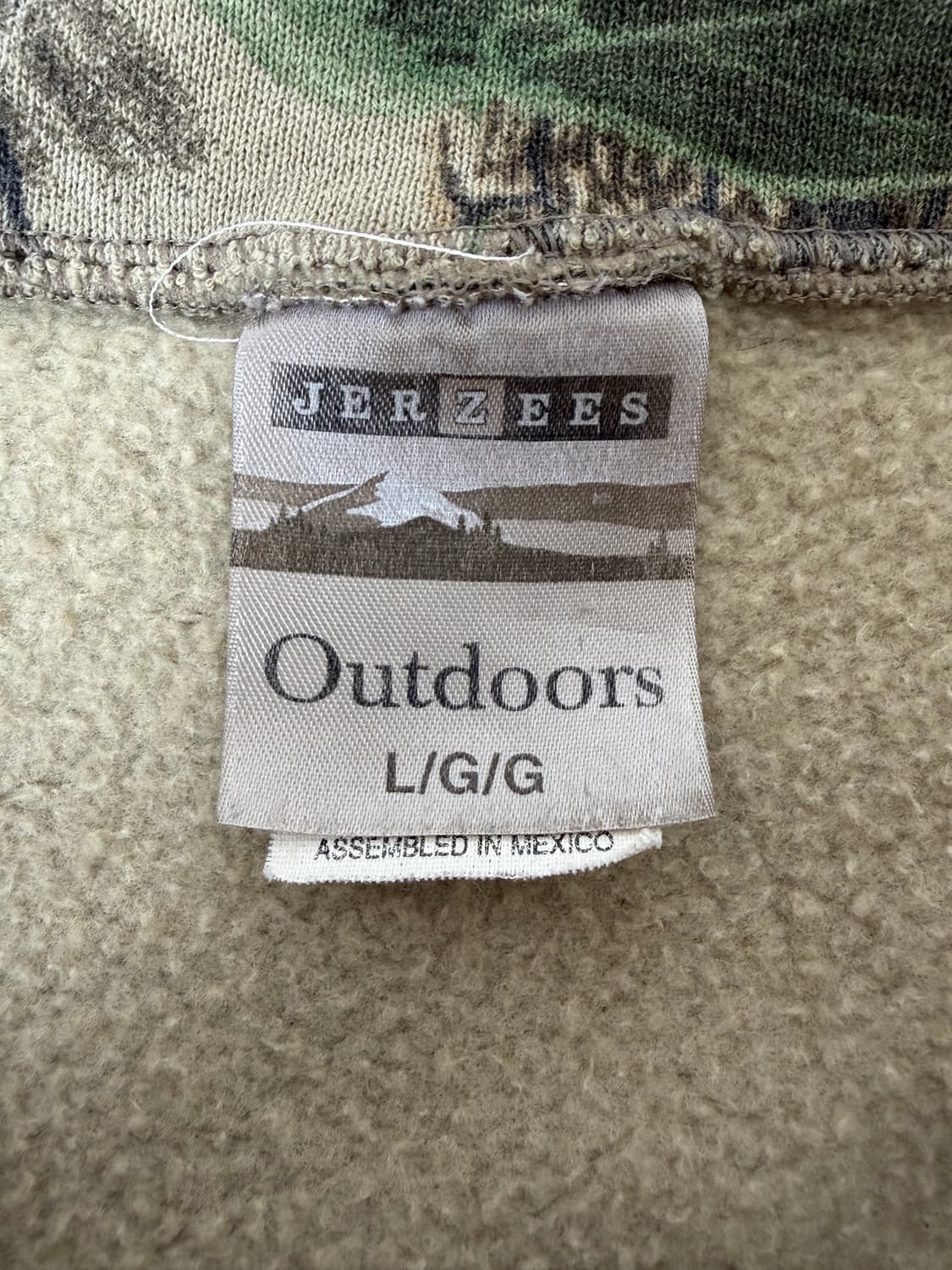 90s Forest Camouflage Quarter Sweatshirt 상품이미지3