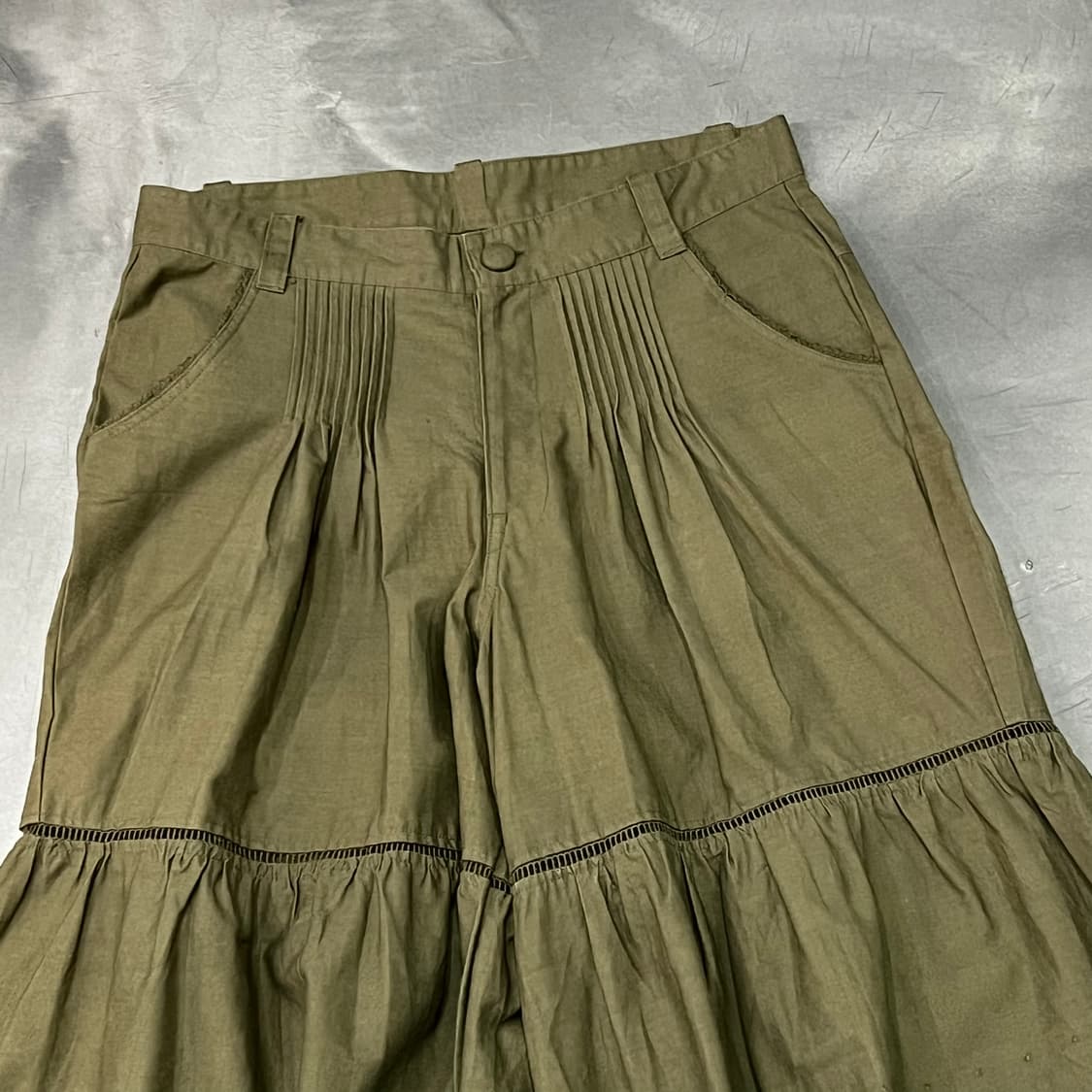  빈티지 자수 펀칭 스커트 팬츠 y15845 상품이미지3