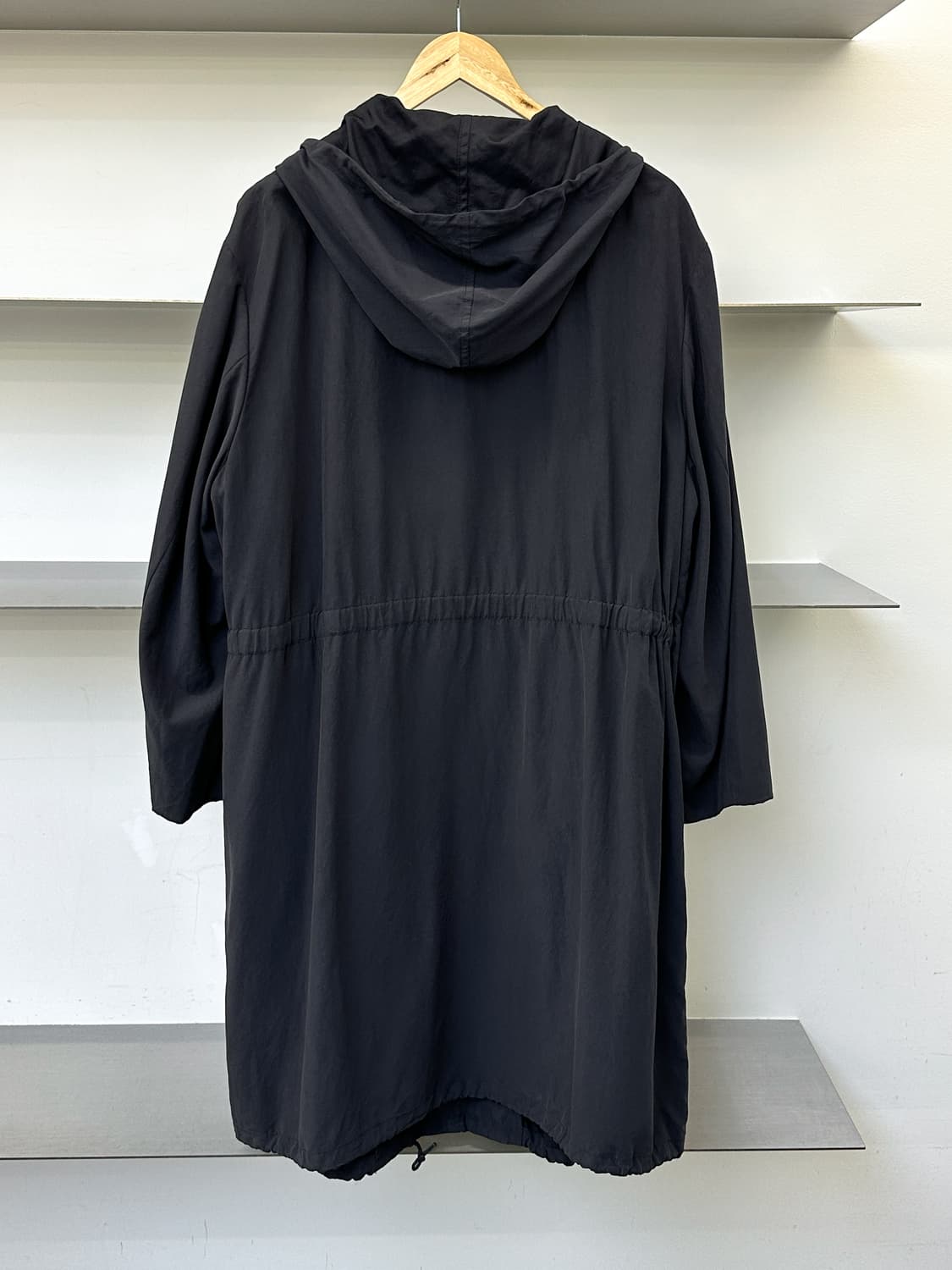 요지야마모토 워크샵 나일론 라이트 후드 코트 상품이미지3