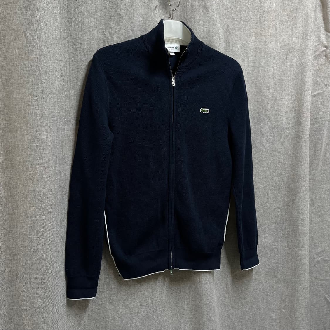 [S/95] 라코스테 클래식 핏 집업 니트 가디건 상품이미지2
