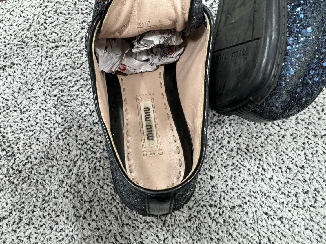 미우미우 글리터 로우 스니커즈  상품이미지5