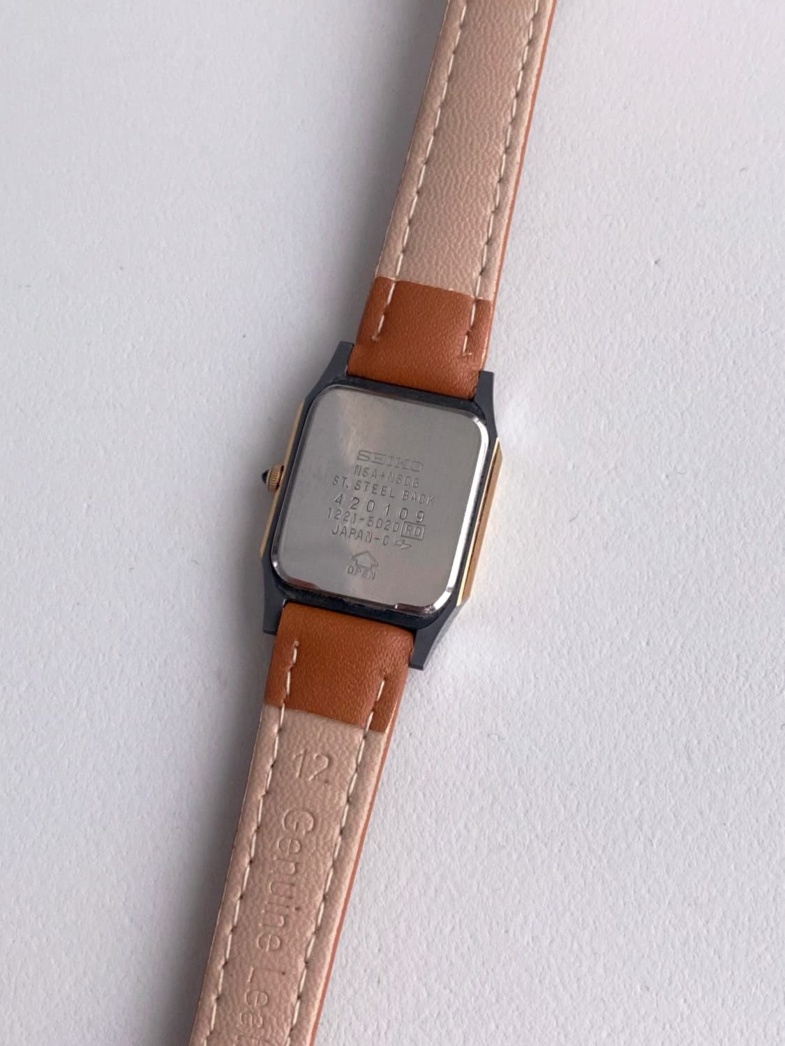 Seiko 세이코 쿼츠 스퀘어 레이디스 상품이미지4