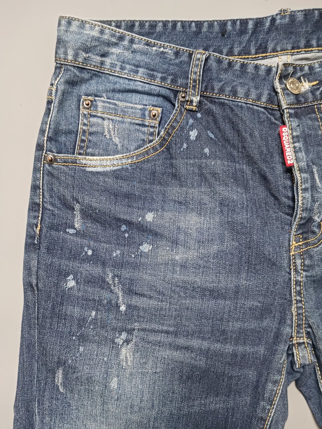 [48] 디스퀘어드2 페인트 디스워싱 슬림진 청바지 32 33 상품이미지2