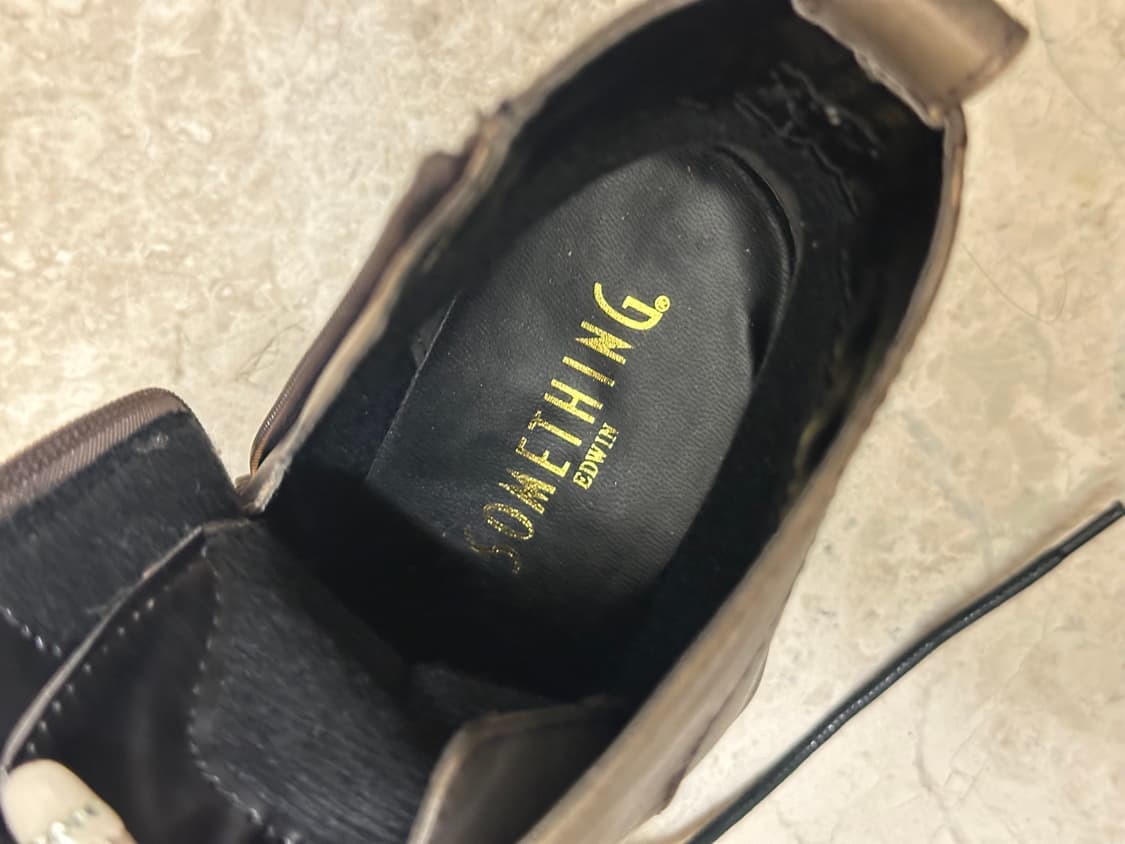 일본빈티지 브라운 레이스업 가죽 워커부츠 오네갸루 그런지페어리 상품이미지7