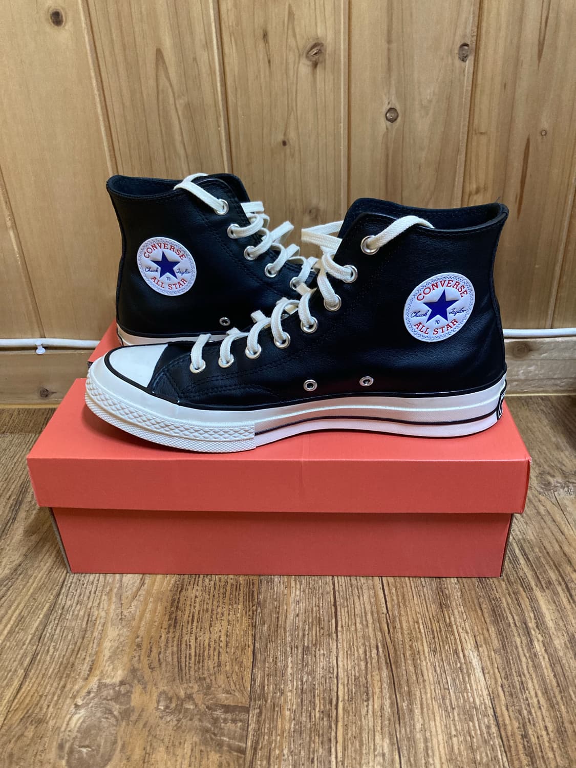 270 컨버스 척 70 레더 블랙 상품이미지2